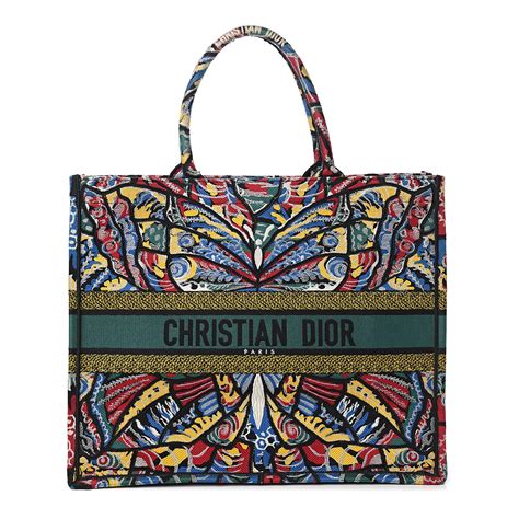 dior canvas totes|christian Dior canvas embroidered.